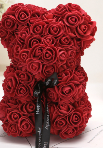 Rose Bear Teddy - Valentine's Day PE Foam Rose Bear